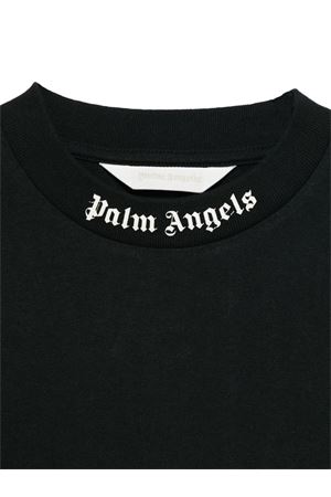 tshirt in cotone nero PALM ANGELS KIDS | PBAA002C99JER0021003